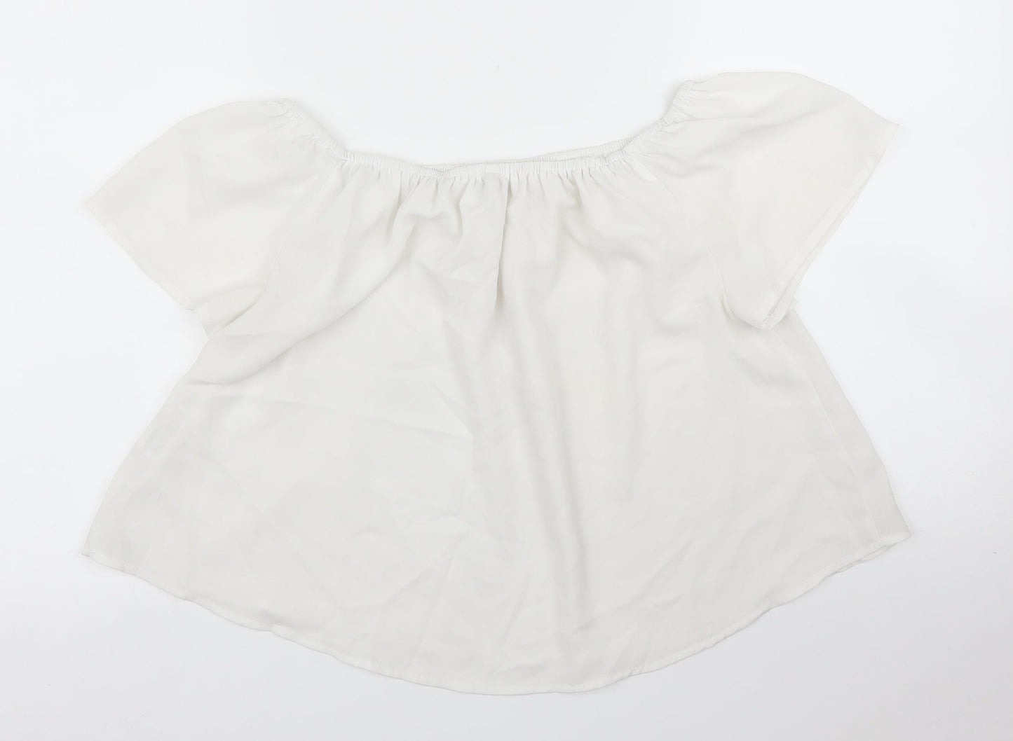 Stradavarius Womens White   Basic Blouse Size S