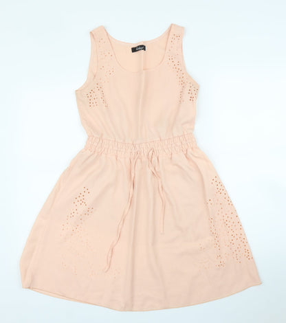 Additional front view of Ruiyige women’s pink a-line, size M