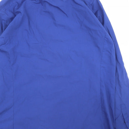 Mens UK Size XL Burton Blue  Button-Up Long Sleeve Casual Shirt