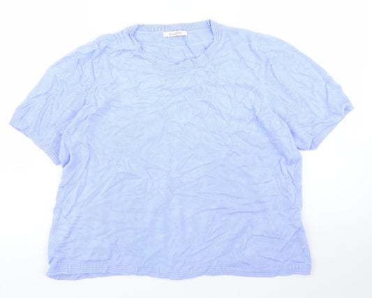 M&S Womens Blue   Basic Blouse Size 18