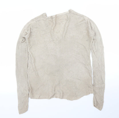 Womens UK Size 10 New Look Gold Cardigan Jumper