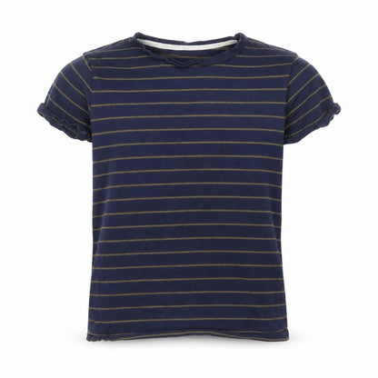 Primark Boys Blue Striped  Basic T-Shirt Size 12 Years