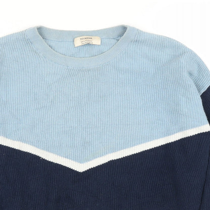 Pull&Bear Mens Blue   Pullover Jumper Size M