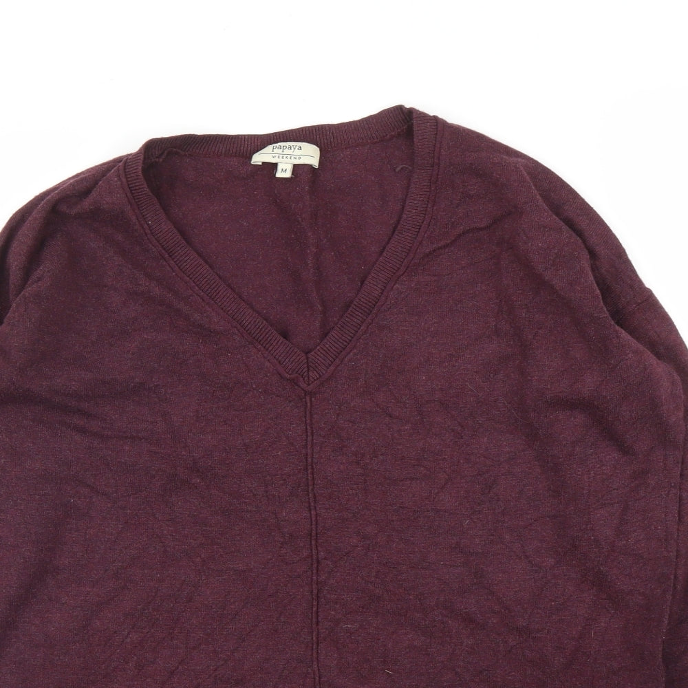 Papaya Mens Purple   Pullover Jumper Size M