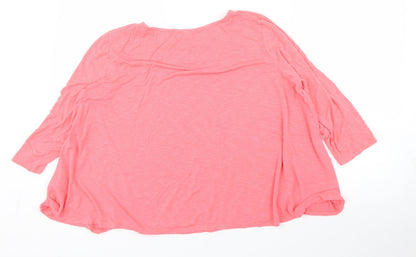 Womens UK Size M Phase Eight Pink Basic Blouse