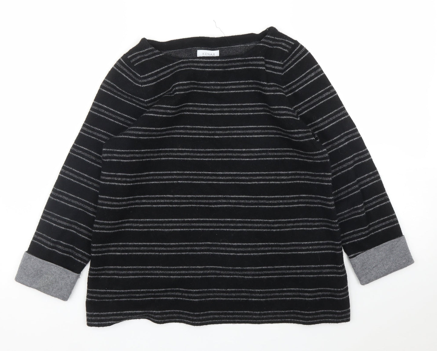 Womens UK Size M Kenar Black Pullover Jumper