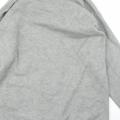 Womens UK Size M Cameo Rose Grey Tunic Jumper