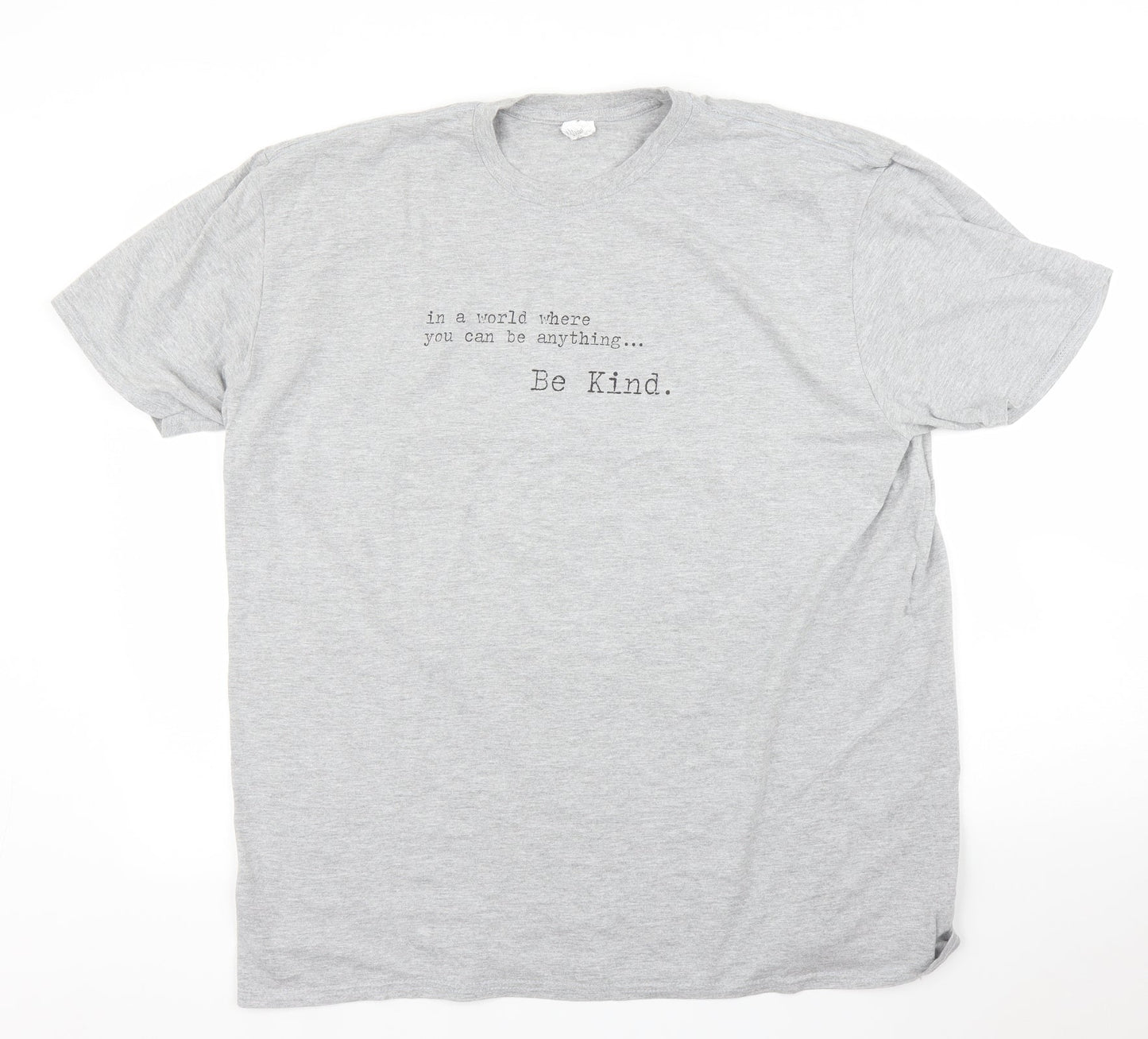 Womens UK Size 2XL Gildan Grey Basic T-Shirt