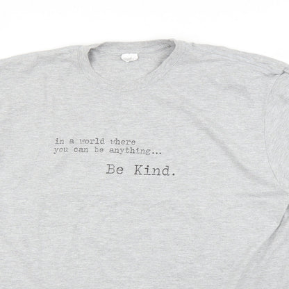 Womens UK Size 2XL Gildan Grey Basic T-Shirt