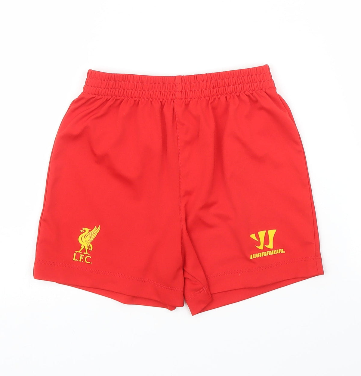 Additional front view of Warrior boys’ red sweat shorts, size 2, years - lfc
