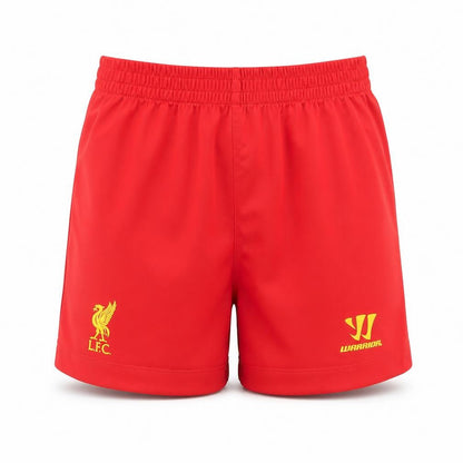 Front view of Warrior boys’ red sweat shorts, size 2, years - lfc