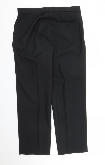 Preworn Mens Black   Trousers  Size 34 in L29 in