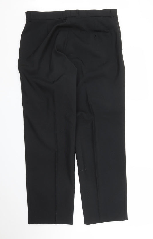 Preworn Mens Black   Trousers  Size 34 in L29 in