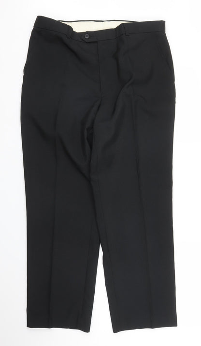 Preworn Mens Black   Trousers  Size 34 in L29 in
