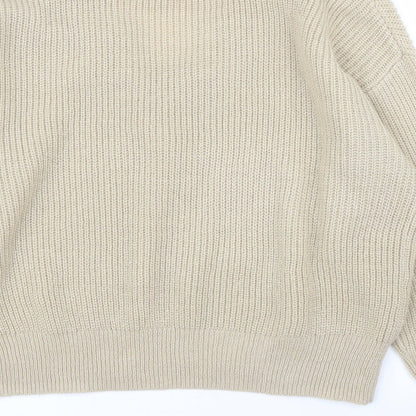 Womens UK Size S H&M Beige Pullover Jumper