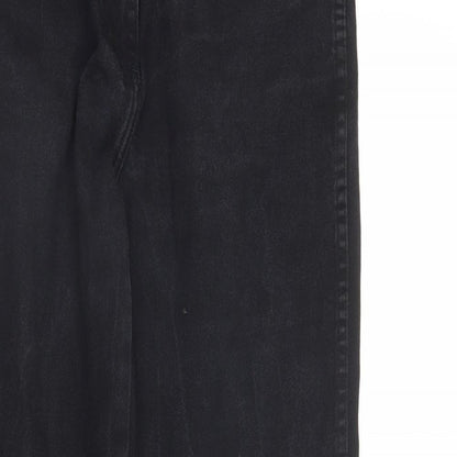 Mens UK Size 16 Brooks Regular Fit Bootcut Black Jeans