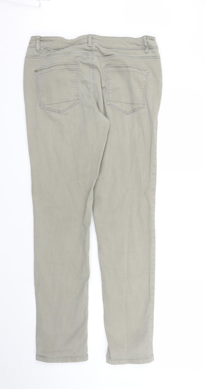 Yessica Womens Green  Denim Skinny Jeans Size 10 L29 in