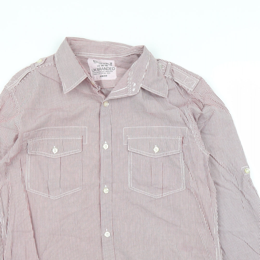 Mens UK Size M NEXT Purple  Button-Up Long Sleeve Casual Shirt