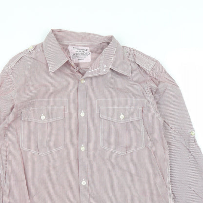 Mens UK Size M NEXT Purple  Button-Up Long Sleeve Casual Shirt