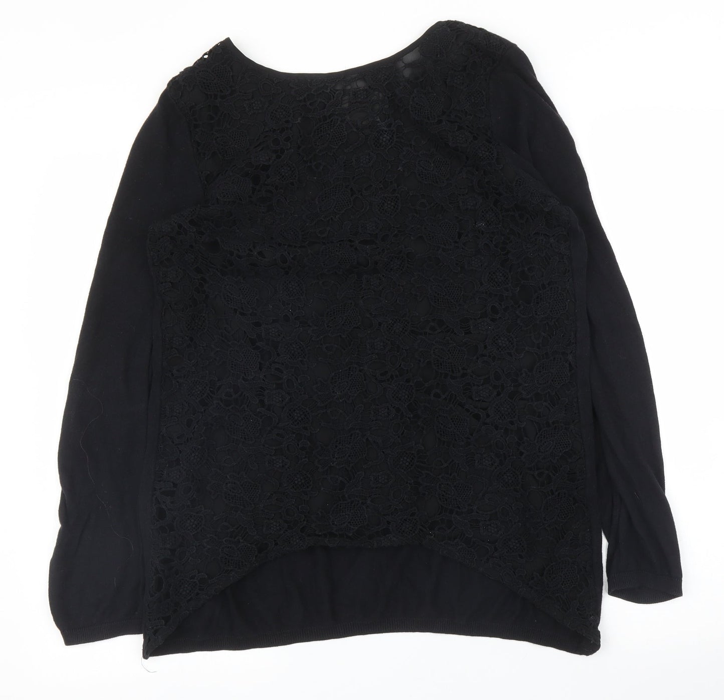 Womens UK Size 10 NEXT Black Basic Blouse
