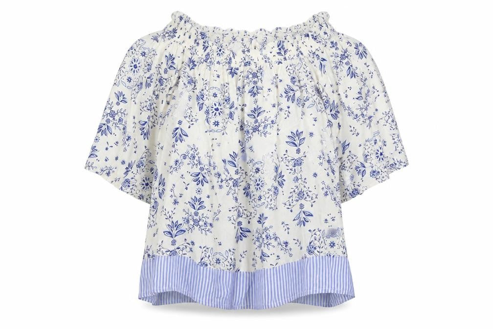 Womens UK Size 8 M&S Blue Basic Blouse
