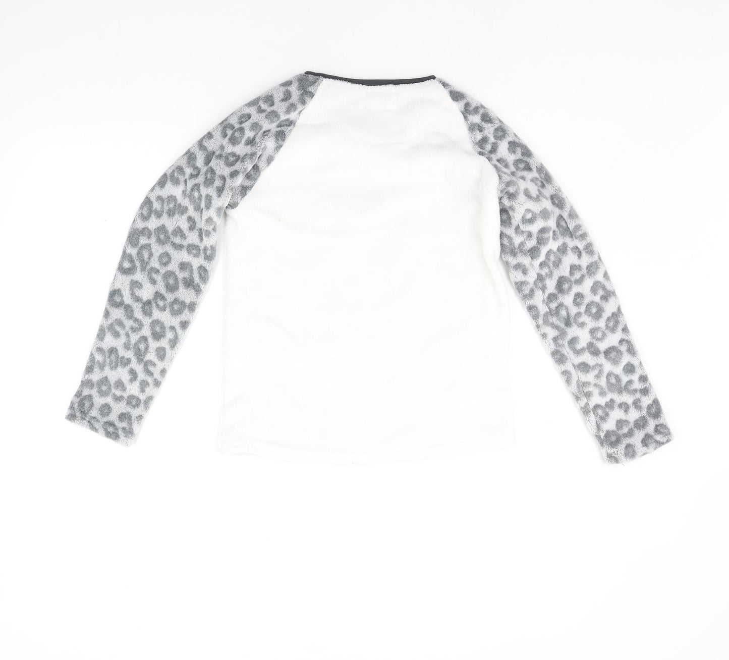 Primark Girls White Animal Print  Top Pyjama Top Size 10-11 Years  - sleep top
