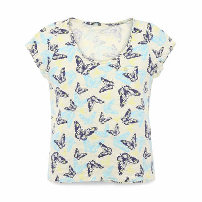 Womens UK Size 12 M&Co Beige Basic T-Shirt