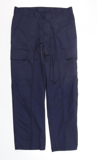 Womens UK Size 34 in Uneek Regular Fit  Blue Trousers