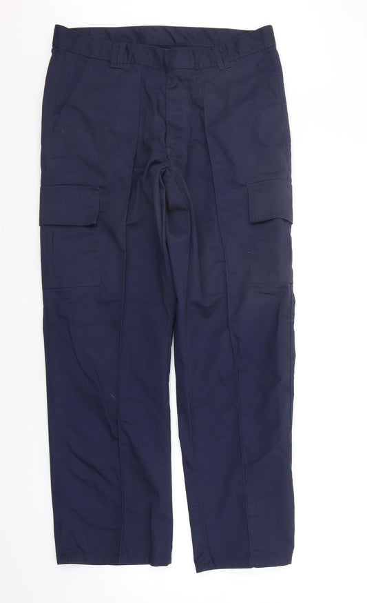 Womens UK Size 34 in Uneek Regular Fit  Blue Trousers
