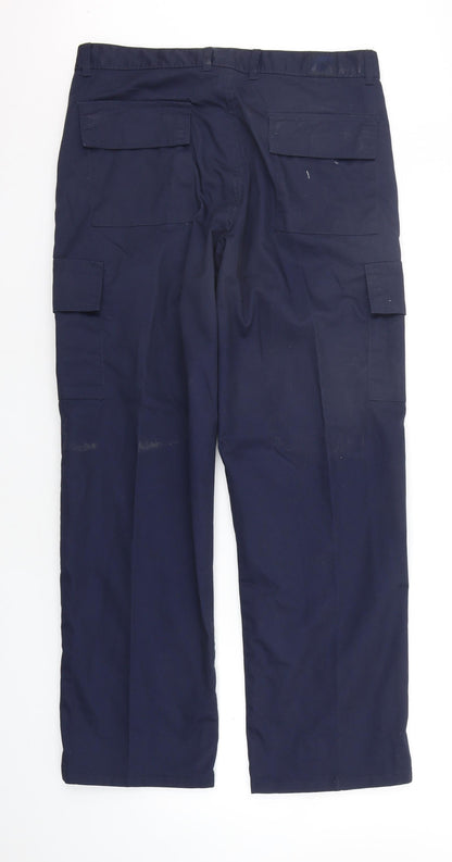 Womens UK Size 34 in Uneek Regular Fit  Blue Trousers