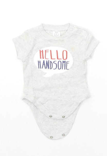 F&F Baby Grey   Babygrow One-Piece Size 0-3 Months