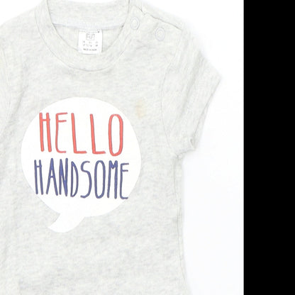 F&F Baby Grey   Babygrow One-Piece Size 0-3 Months