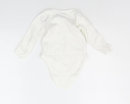George Baby White Ikat  Babygrow One-Piece Size 12-18 Months