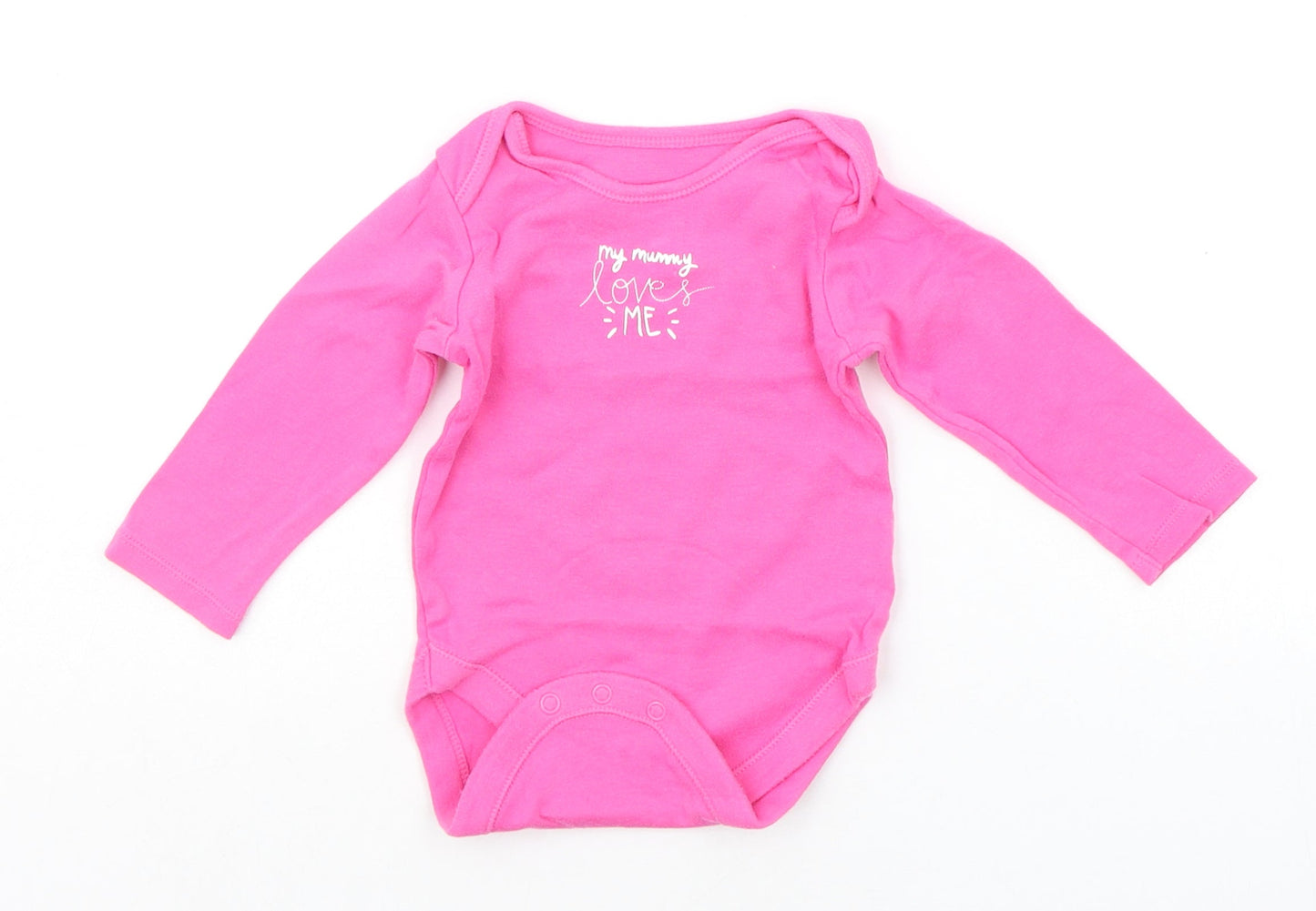George Baby Pink   Babygrow One-Piece Size 9-12 Months