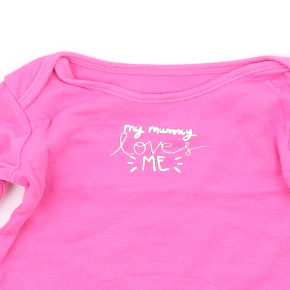 George Baby Pink   Babygrow One-Piece Size 9-12 Months