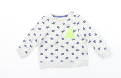 pep&CO Baby Grey Geometric  Pullover Jumper Size 18-24 Months