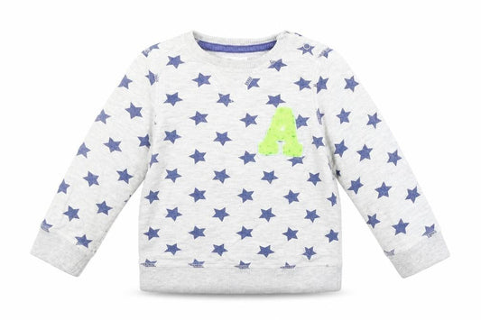 pep&CO Baby Grey Geometric  Pullover Jumper Size 18-24 Months