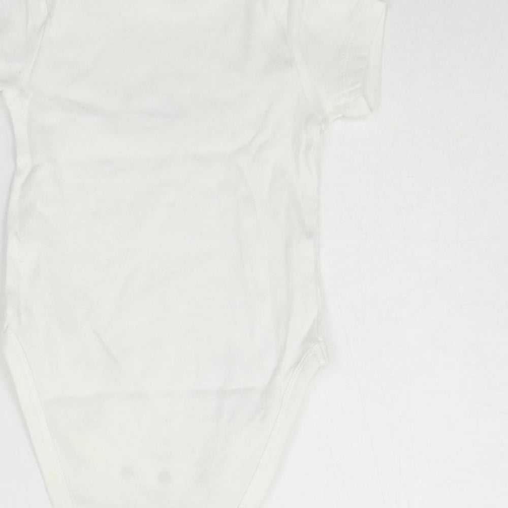 BABY CLUB  Baby White   Babygrow One-Piece Size 3-6 Months