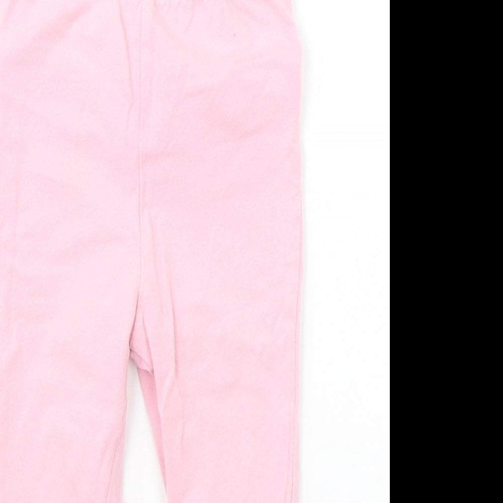 George Baby Pink Ikat  Jogger Trousers Size 12-18 Months