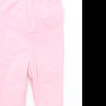 George Baby Pink Ikat  Jogger Trousers Size 12-18 Months