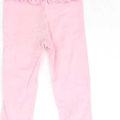 George Baby Pink Ikat  Jogger Trousers Size 12-18 Months