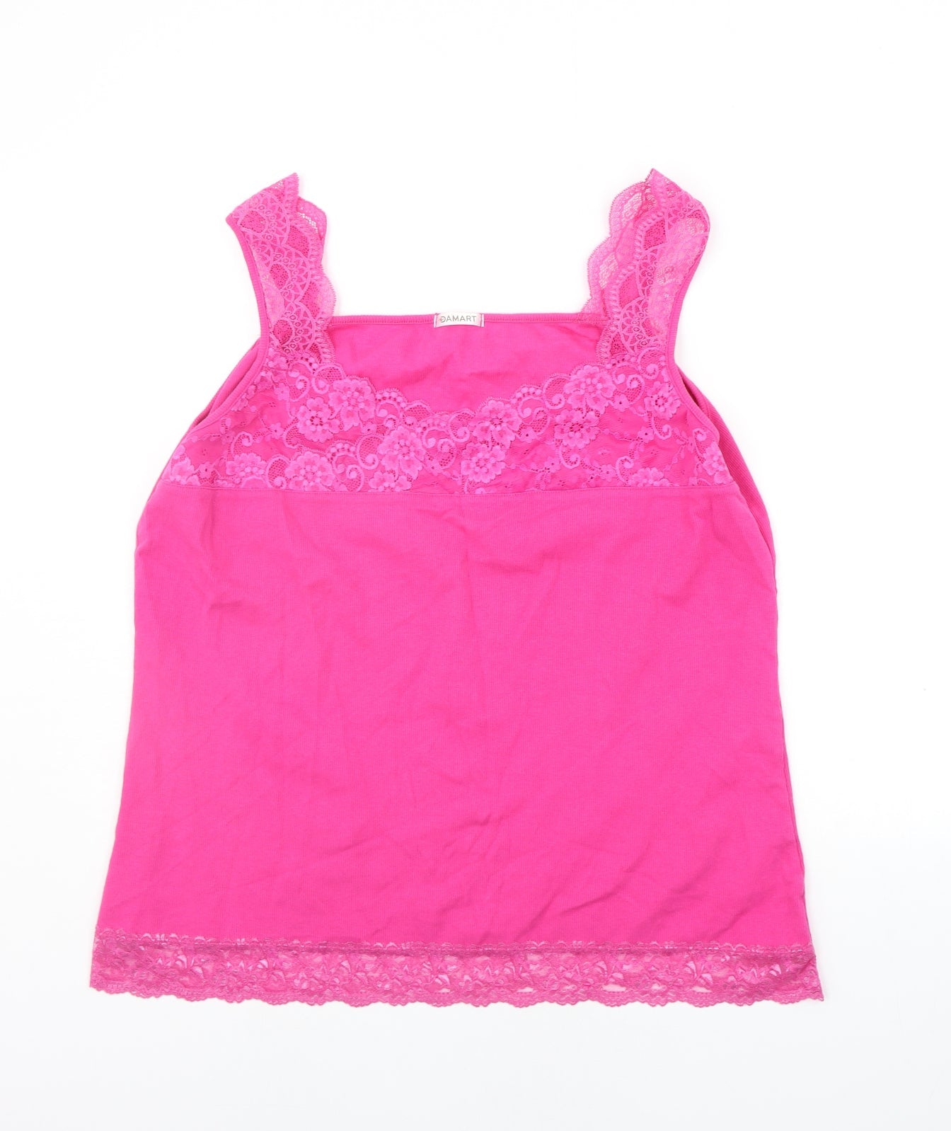 Womens UK Size XL Damart Pink Basic Tank