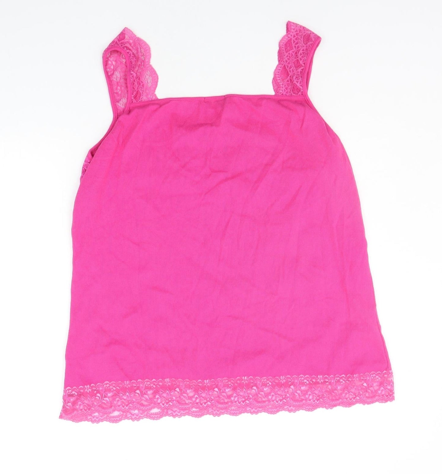 Womens UK Size XL Damart Pink Basic Tank