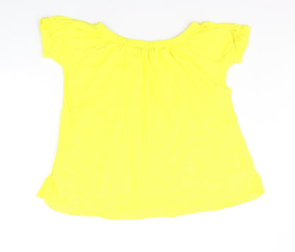 Atmosphere Womens Yellow   Basic T-Shirt Size 12