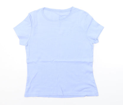 Cherokee Womens Blue   Basic T-Shirt Size 12