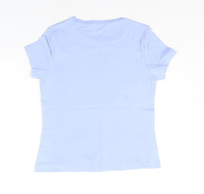 Cherokee Womens Blue   Basic T-Shirt Size 12