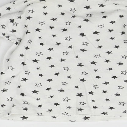 George Baby White Geometric  Basic T-Shirt Size 3-6 Months  - Stars