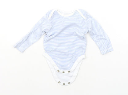 George Baby Blue Striped  Babygrow One-Piece Size 3-6 Months