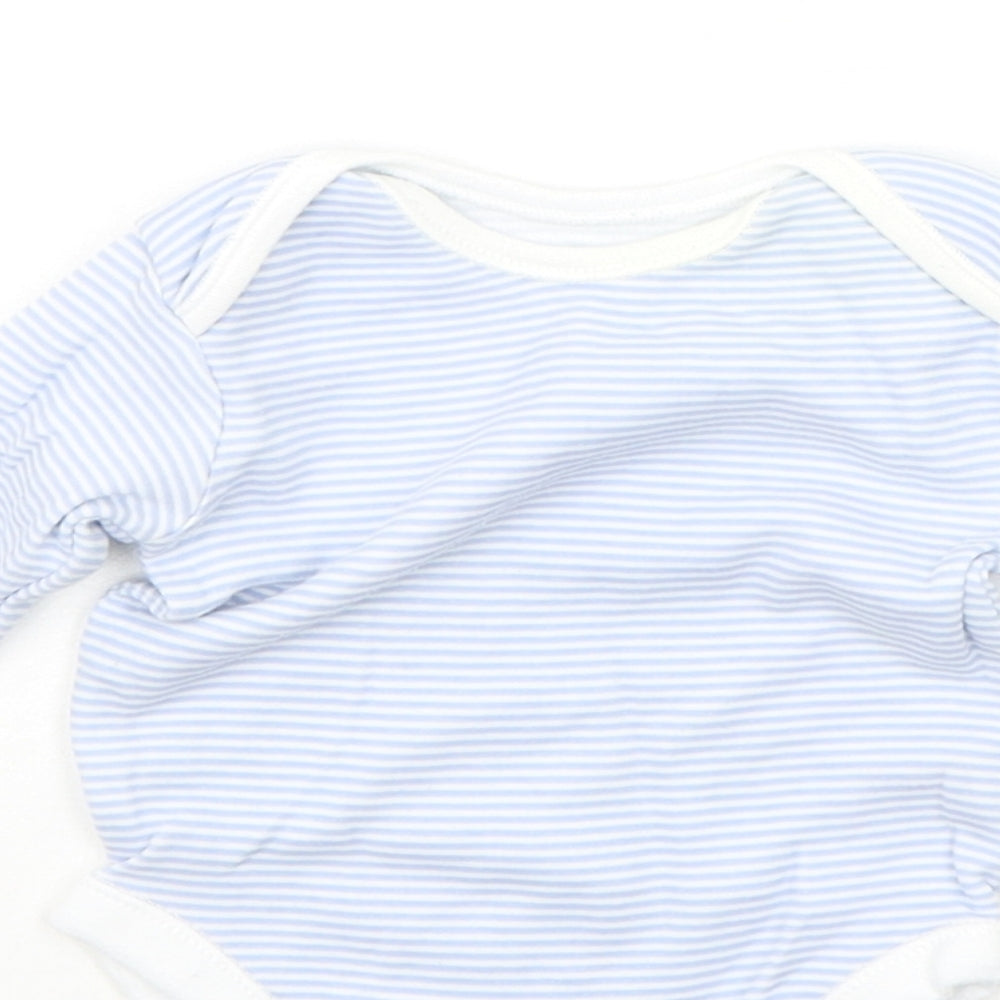 George Baby Blue Striped  Babygrow One-Piece Size 3-6 Months