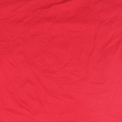 Womens UK Size L Preworn Red Basic T-Shirt
